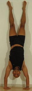 Hand Stand against wall Hand.Stand
