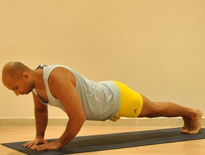 Diamond Push Up low position Push up variation